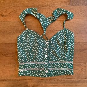 SHEIN Floral Criss Cross Tank